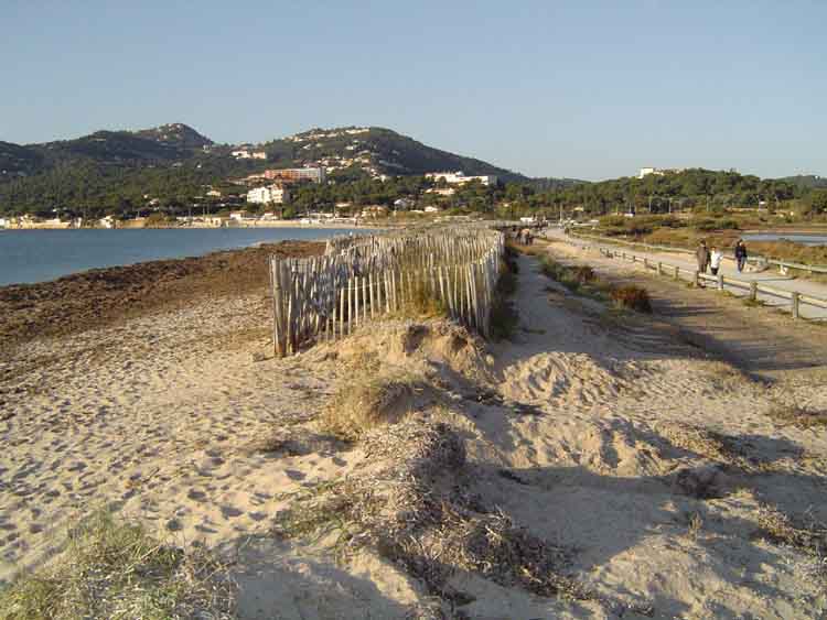 tombolo ouest, route du sel