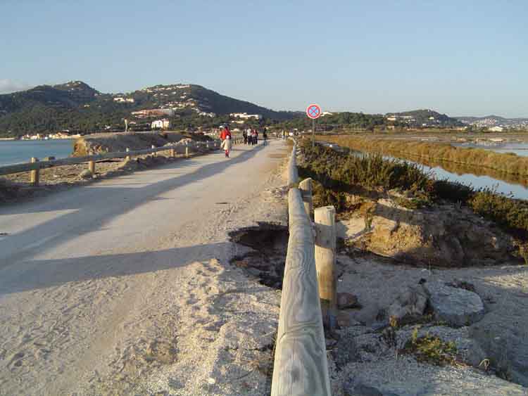 tombolo ouest, route du sel